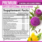 Nature's Nutrition Milk Thistle supplement bottle side view