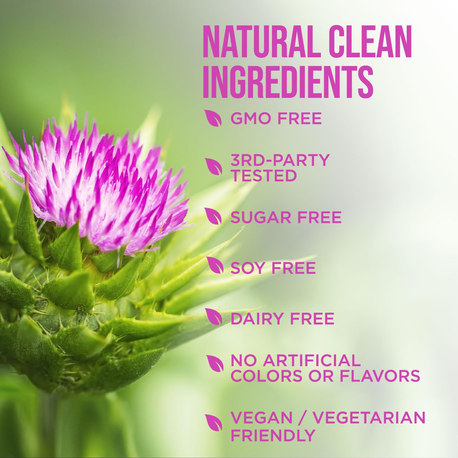 Nature's Nutrition Milk Thistle supplement packaging
