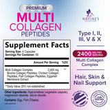 Nature's Nutrition Multi Collagen Capsules bottle side view