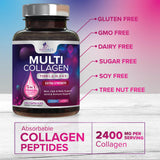 Nature's Nutrition Multi Collagen Capsules showing capsule size