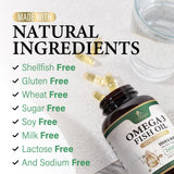 Nature's Nutrition Omega-3 Fish Oil 2400mg ingredients list