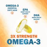 Nature's Nutrition Omega-3 Fish Oil 2400mg softgel back view