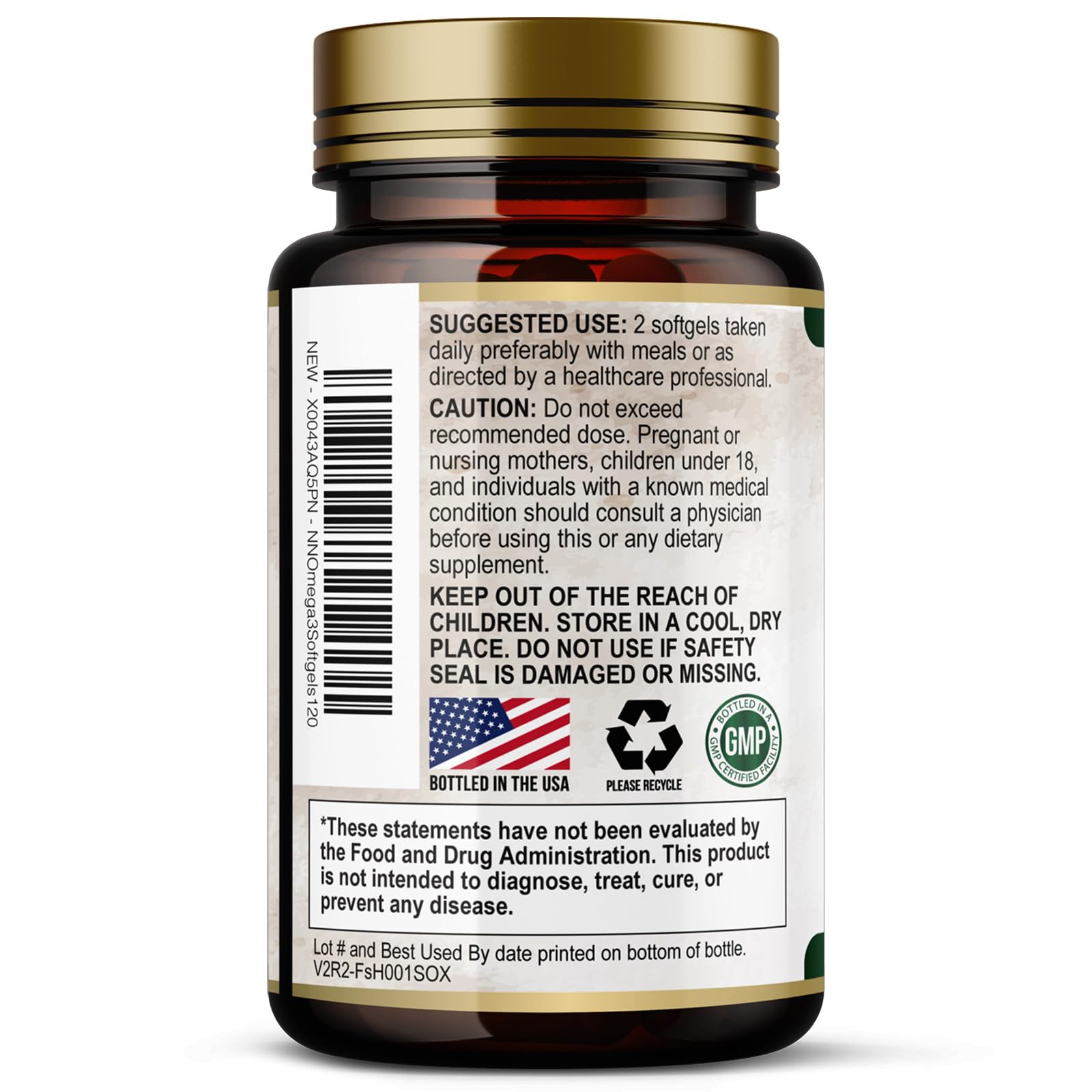 Nature's Nutrition Omega-3 Fish Oil 2400mg softgel lifestyle shot