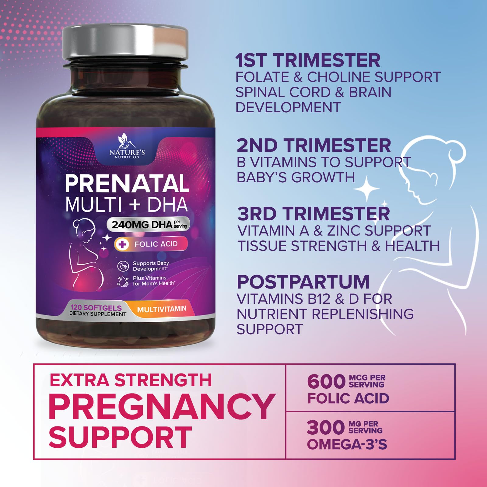 Nature's Nutrition Prenatal Vitamins 222g ingredients list