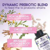 Nature's Nutrition Probiotic Capsules back view with ingredient list