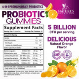 Nature's Nutrition Probiotic Gummies packaging side view