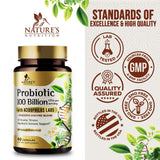 Nature's Nutrition Probiotic Prebiotic Supplement bottle side view