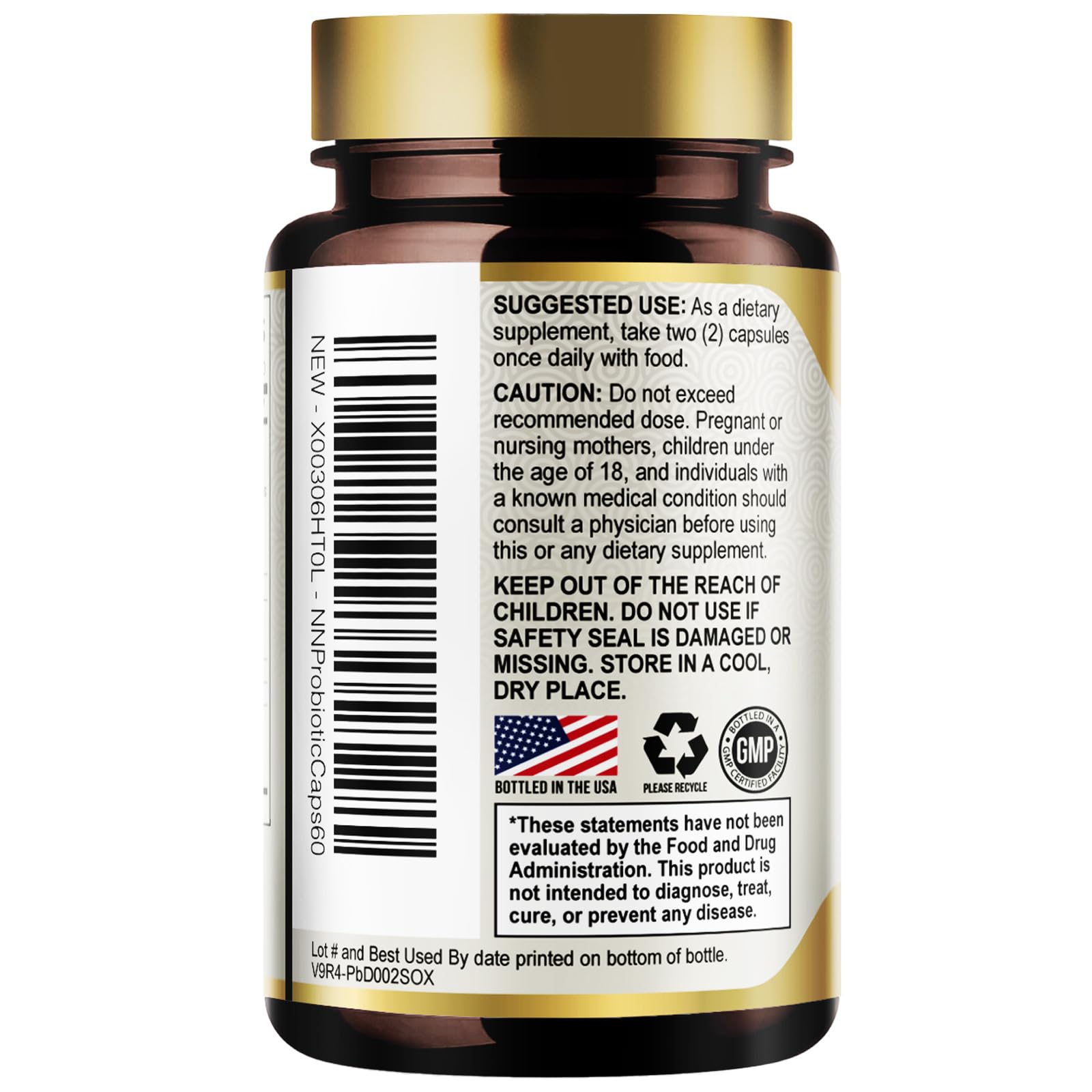 Nature's Nutrition Probiotic Prebiotic Supplement with fresh vegetables