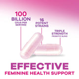 Nature's Nutrition Probiotics for Women 100 Billion CFU bottle with label