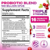 Nature's Nutrition Probiotics for Women 100 Billion CFU side view