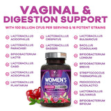 Nature's Nutrition Probiotics for Women 100 Billion CFU with a measuring spoon