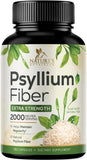 Nature's Nutrition Psyllium Husk Powder 2000mg Capsules front view