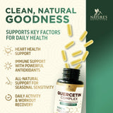 Nature's Nutrition Quercetin Dihydrate 1000mg capsules close-up of ingredients