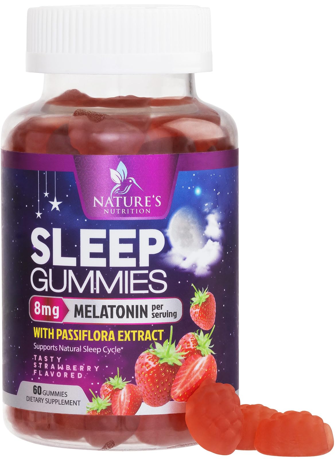 Nature's Nutrition Sleep Gummies 60 Count front view