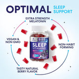 Nature's Nutrition Sleep Gummies in a bowl