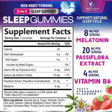 Nature's Nutrition Sleep Gummies packaging with strawberry flavour