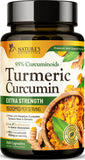 Nature's Nutrition Turmeric Curcumin Complex 1500mg capsules front view
