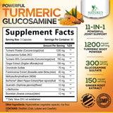 Nature's Nutrition Turmeric Curcumin Complex bottle side view