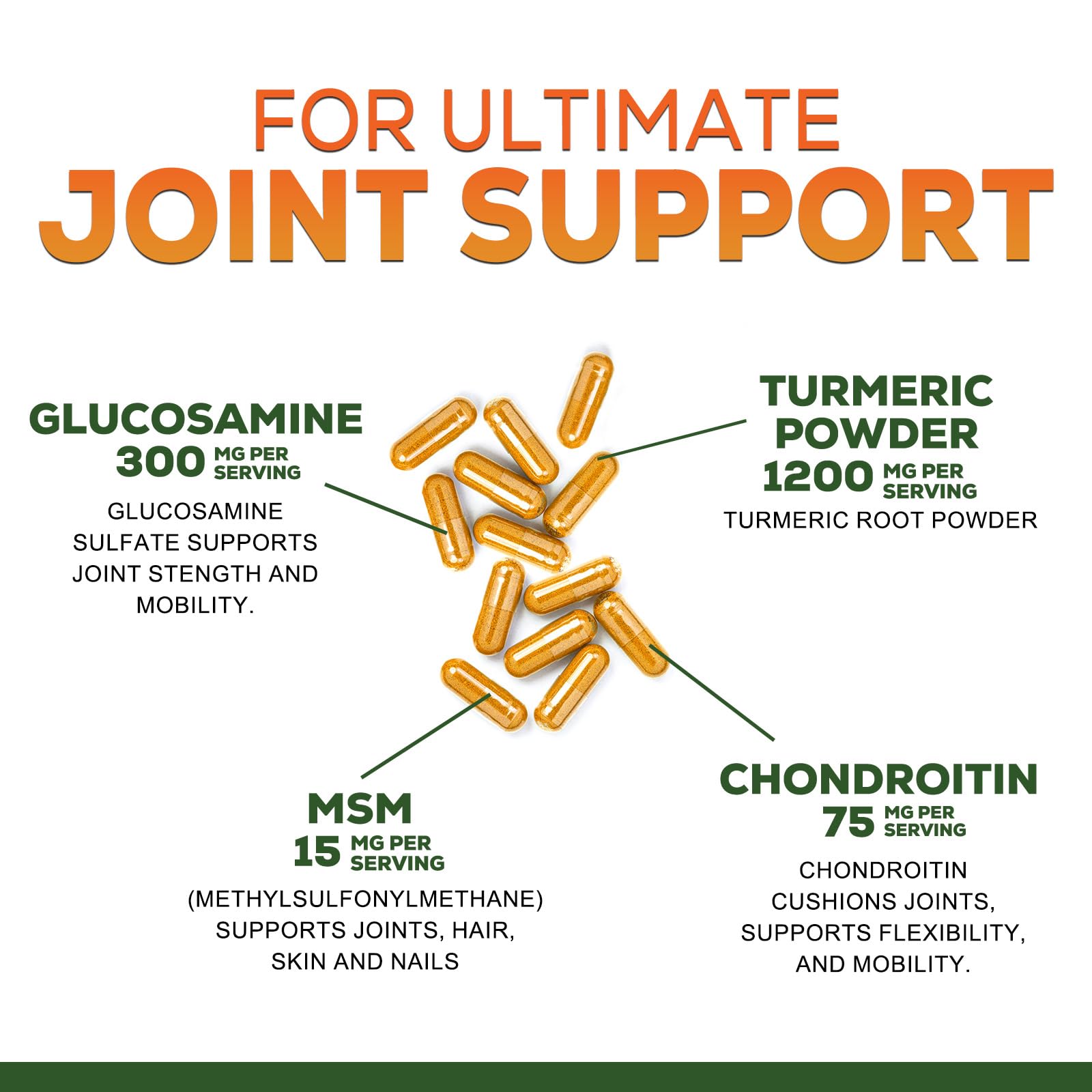 Nature's Nutrition Turmeric Curcumin Complex capsules on wooden table
