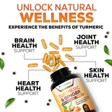 Nature's Nutrition Turmeric Curcumin & Ginger Supplement packaging