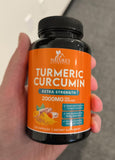 Nature's Nutrition Turmeric Curcumin Supplement 1800mg bottle with label