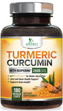 Nature's Nutrition Turmeric Curcumin Supplement 2400mg front view