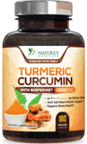Nature's Nutrition Turmeric Curcumin Supplement bottle front view