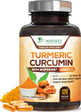 Nature's Nutrition Turmeric Curcumin Supplement bottle front view