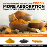 Nature's Nutrition Turmeric Curcumin Supplement bottle with black pepper