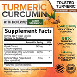 Nature's Nutrition Turmeric Curcumin Supplement capsules close-up