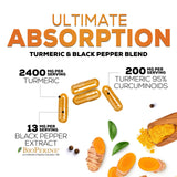 Nature's Nutrition Turmeric Curcumin Supplement in a lifestyle setting