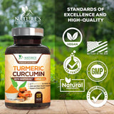 Nature's Nutrition Turmeric Curcumin Supplement ingredients list