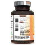 Nature's Nutrition Turmeric Curcumin Supplement on a wooden surface