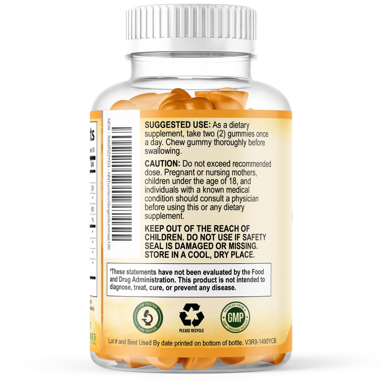Nature's Nutrition Turmeric & Ginger Gummies lifestyle scene