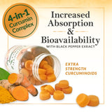 Nature's Nutrition Turmeric & Ginger Gummies with a spoon