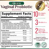 Nature's Nutrition Vaginal Probiotic Capsules side view showing capsule size
