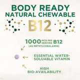 Nature's Nutrition Vitamin B12 Chewable Tablets side view