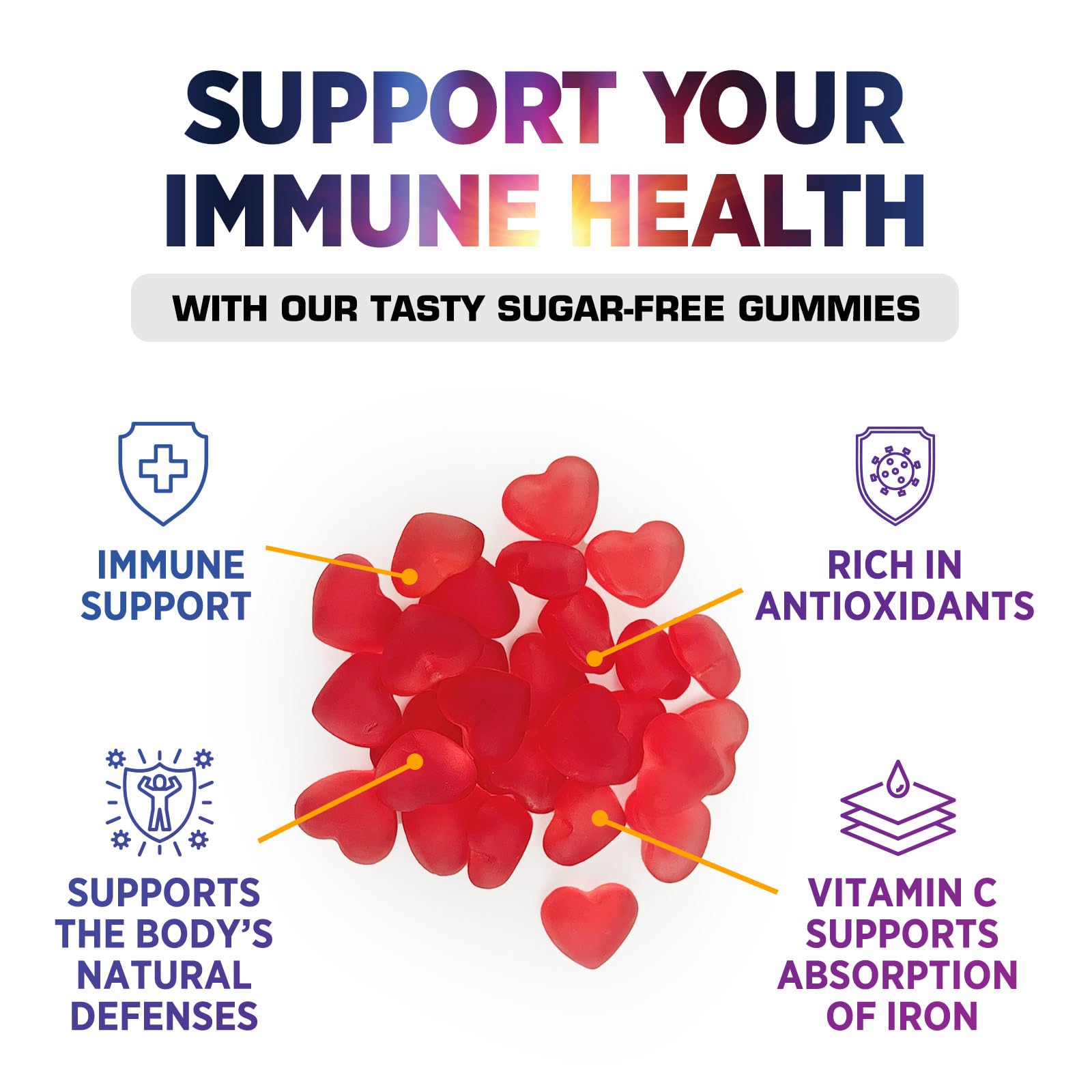 Nature's Nutrition Vitamin C Gummies ingredients list