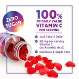 Nature's Nutrition Vitamin C Gummies on a table