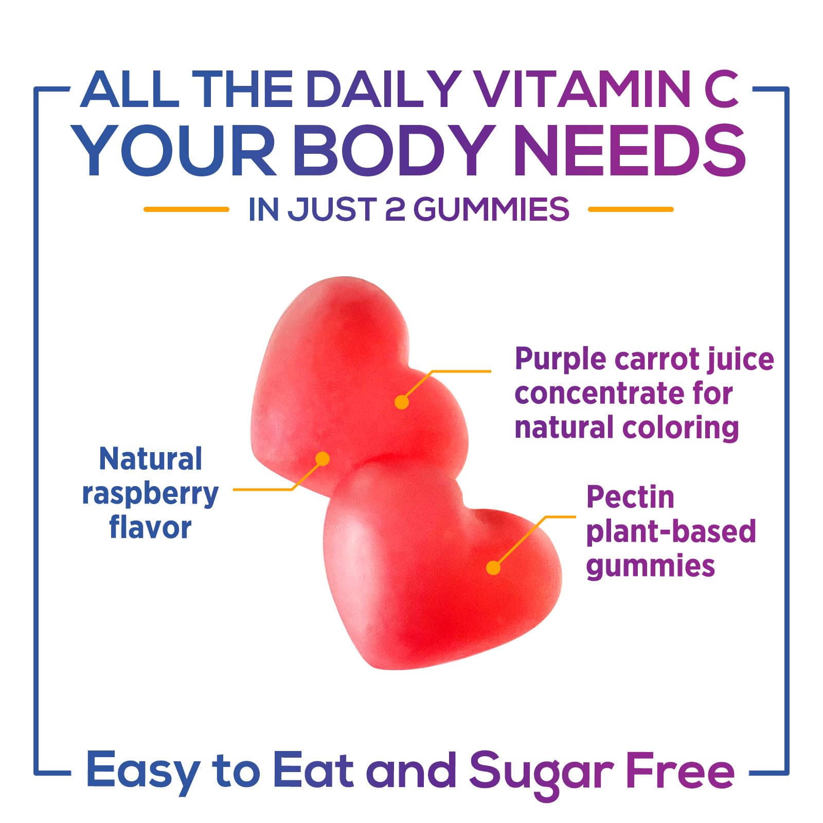 Nature's Nutrition Vitamin C Gummies with a scoop