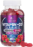 Nature's Nutrition Vitamin D3 Gummies front view with raspberry flavour