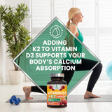 Nature's Nutrition Vitamin D3 K2 Chewables in hand
