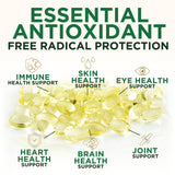 Nature's Nutrition Vitamin E Softgels 180mg capsules close-up