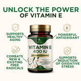 Nature's Nutrition Vitamin E Softgels 180mg with olive oil