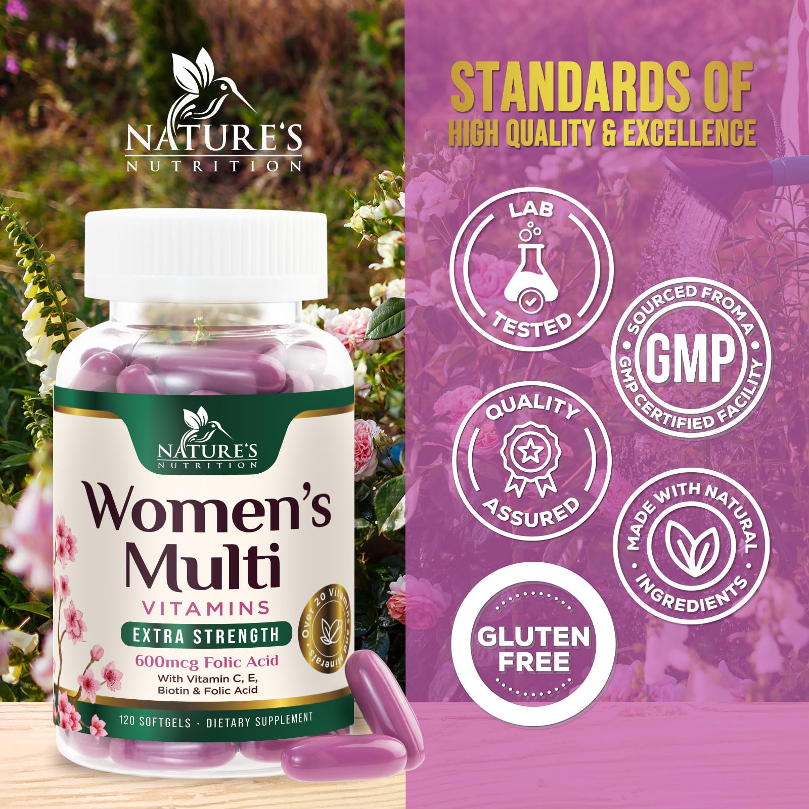 Nature's Nutrition Women's Daily Multivitamin packaging