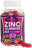 Nature's Nutrition Zinc Gummies front view with packaging