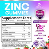 Nature's Nutrition Zinc Gummies raspberry flavour close-up