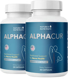 Nature’s NutriWave Alphacur bottle front view with 30 capsules