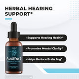 Nature’s NutriWave Audifort Herbal Liquid Supplement back view