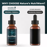 Nature’s NutriWave Audifort Herbal Liquid Supplement with dosage dropper